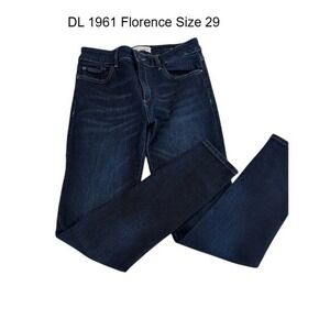 DL1961 Florence Instasculpt Skinny Jeans Dark Wash Indigo Size 29 Mid Rise